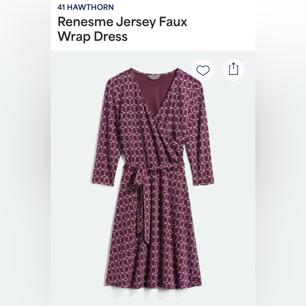 Rename Jersey Faux wrap dress
